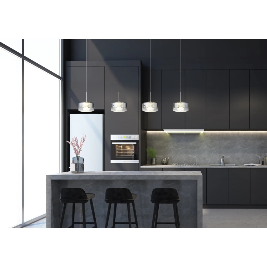 Globo - LED luster na sajli LED/24W/230V bijela/dimljena