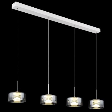 Globo - LED luster na sajli LED/24W/230V bijela/dimljena