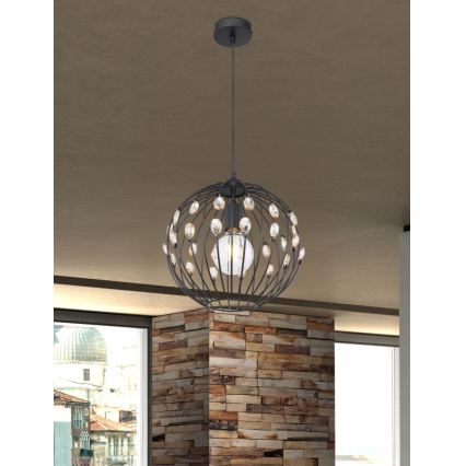 Globo - Luster na kabelu 1xE27/60W/230V Ø 30 cm