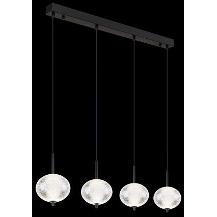 Globo - LED luster na užetu 4xLED/5,75W/230V 3000/4500/6500K