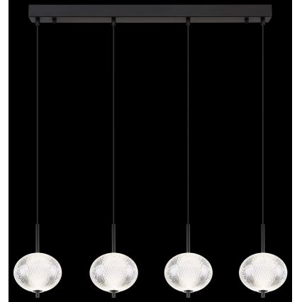 Globo - LED Luster na sajli 4xLED/5,75W/230V 3000/4500/6500K