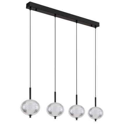 Globo - LED Luster na sajli 4xLED/5,75W/230V 3000/4500/6500K