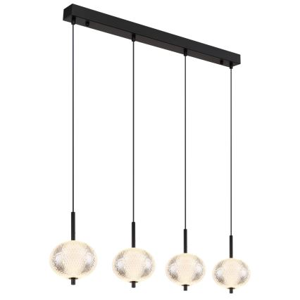 Globo - LED Luster na sajli 4xLED/5,75W/230V 3000/4500/6500K