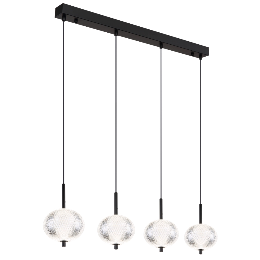 Globo - LED Luster na sajli 4xLED/5,75W/230V 3000/4500/6500K