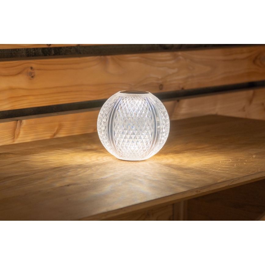 Globo - LED Prigušiva stolna lampa na dodir LED/2W/5V 1200 mAh USB prozirna