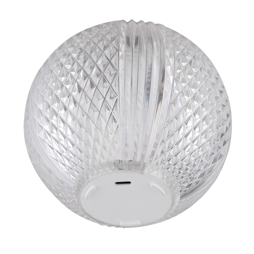 Globo - LED stolna lampa s dodirnim prigušivačem LED/2W/5V 1200 mAh USB prozirna