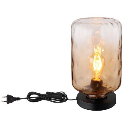 Globo - Stolna lampa 1xE27/60W/230V smeđa