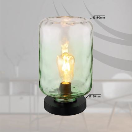 Globo - Stolna lampa 1xE27/60W/230V zelena