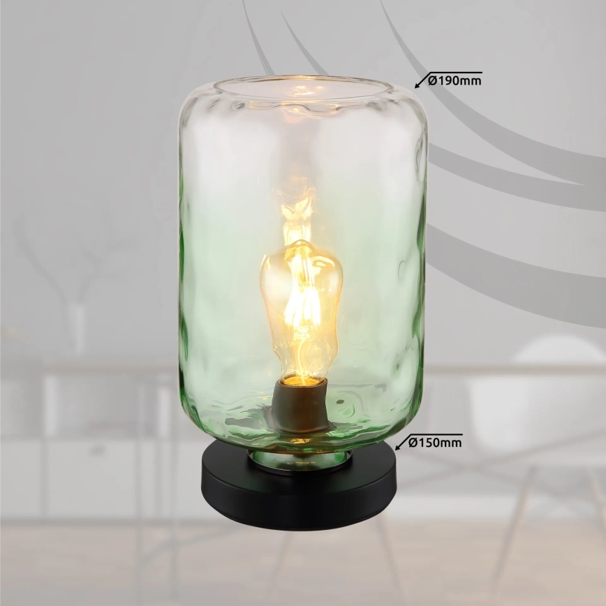 Globo - Stolna lampa 1xE27/60W/230V zelena