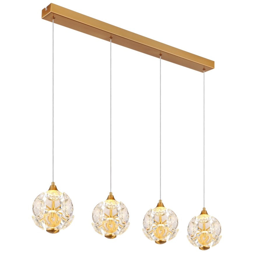 Globo - LED luster na lanku LED/32W/230V 3000K zlatni