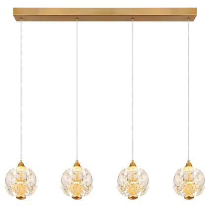 Globo - LED luster na lanku LED/32W/230V 3000K zlatni