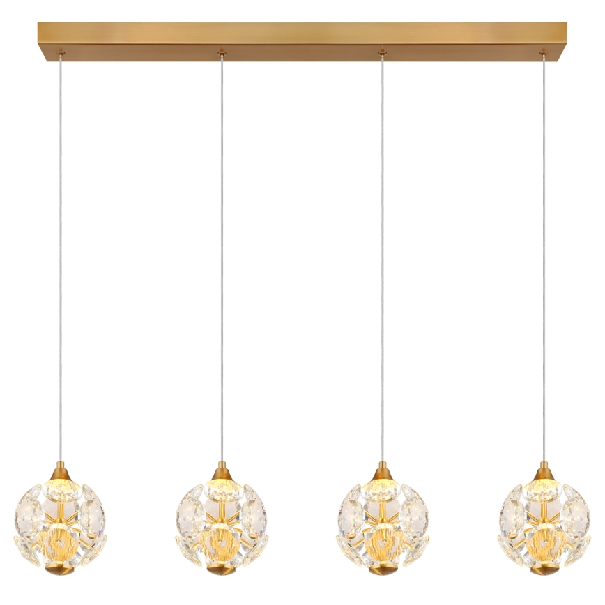 Globo - LED luster na lanku LED/32W/230V 3000K zlatni