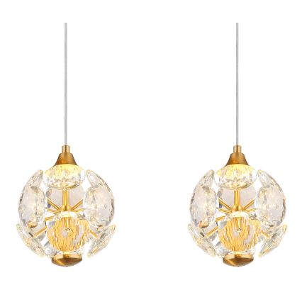 Globo - LED luster na lanku LED/32W/230V 3000K zlatni