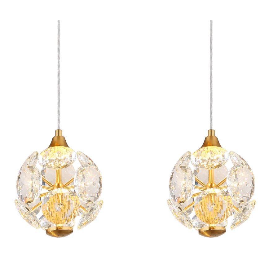 Globo - LED luster na lanku LED/32W/230V 3000K zlatni