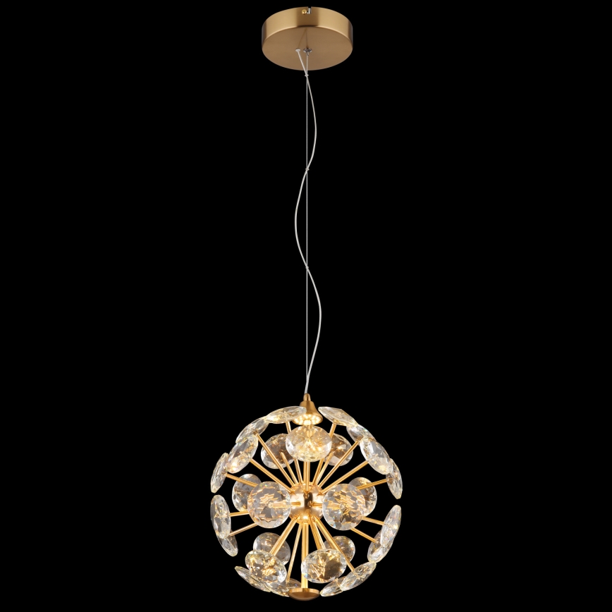 Globo - LED luster na sajli LED/12W/230V 3000K zlatna