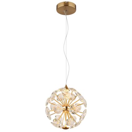 Globo - LED luster na sajli LED/12W/230V 3000K zlatna