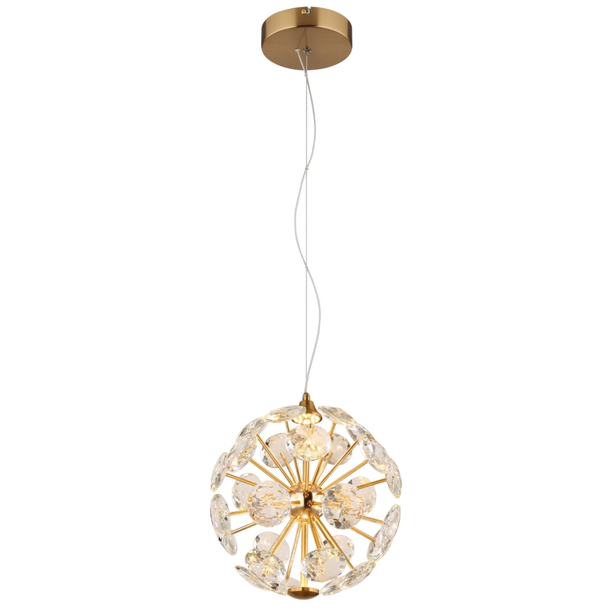 Globo - LED luster na sajli LED/12W/230V 3000K zlatna