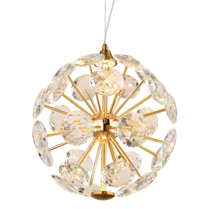 Globo - LED luster na sajli LED/12W/230V 3000K zlatna