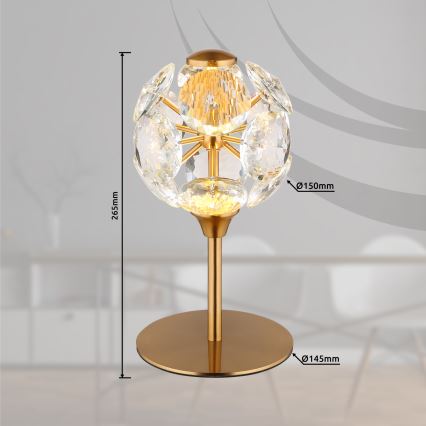Globo - stolna LED svjetiljka 8W/230V 3000K zlatna