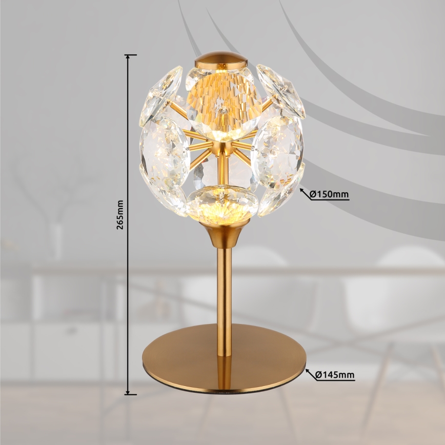 Globo - stolna LED svjetiljka 8W/230V 3000K zlatna