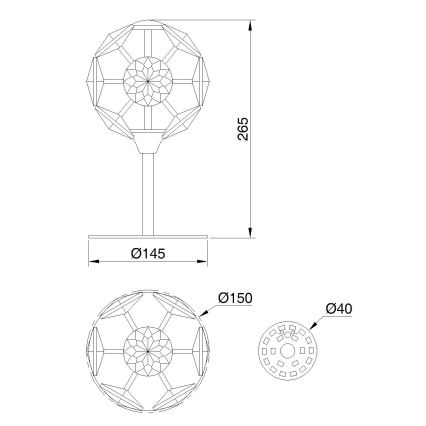 Globo - LED Stolna svjetiljka LED/8W/230V