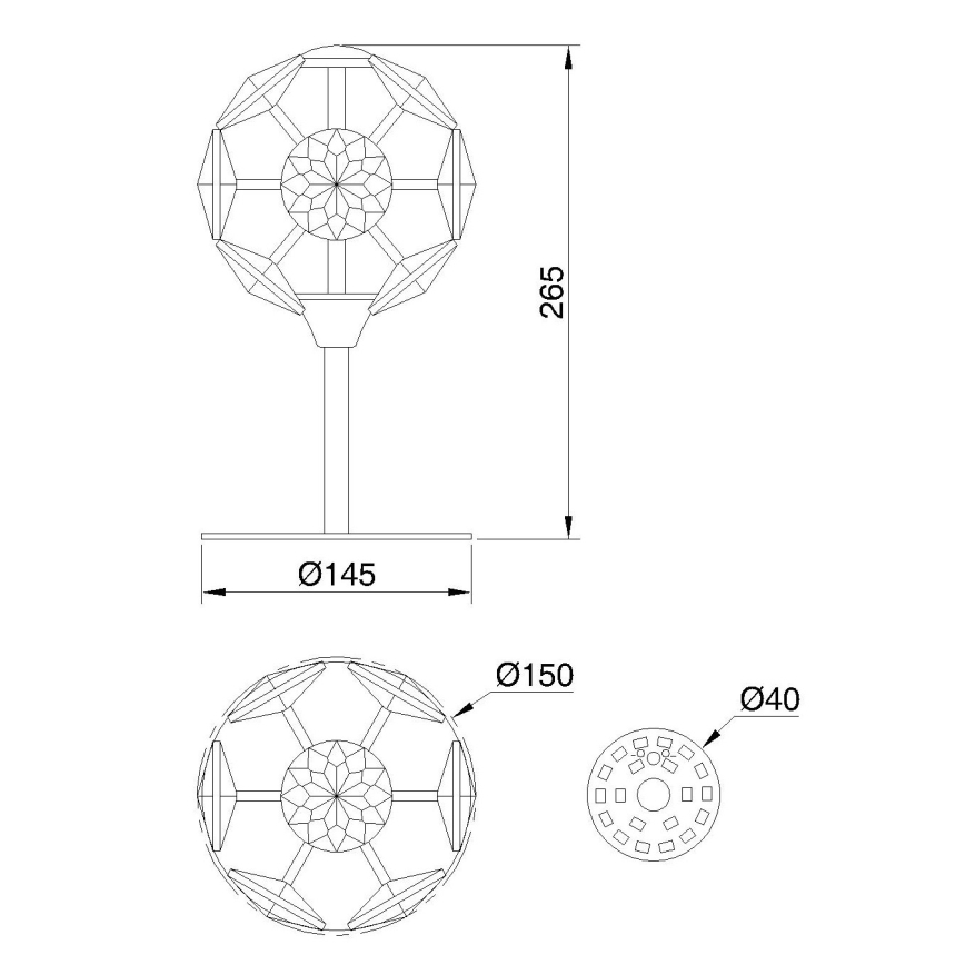 Globo - LED Stolna svjetiljka LED/8W/230V