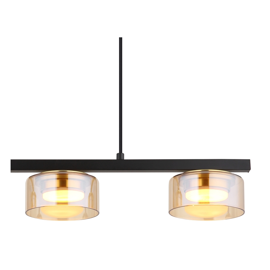 Globo - LED Luster na sajli 3xGX53/6W/230V dimna/smeđa