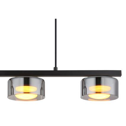 Globo - LED Luster na sajli 3xGX53/6W/230V dimna/crna