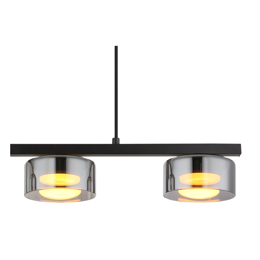 Globo - LED Luster na sajli 3xGX53/6W/230V dimna/crna
