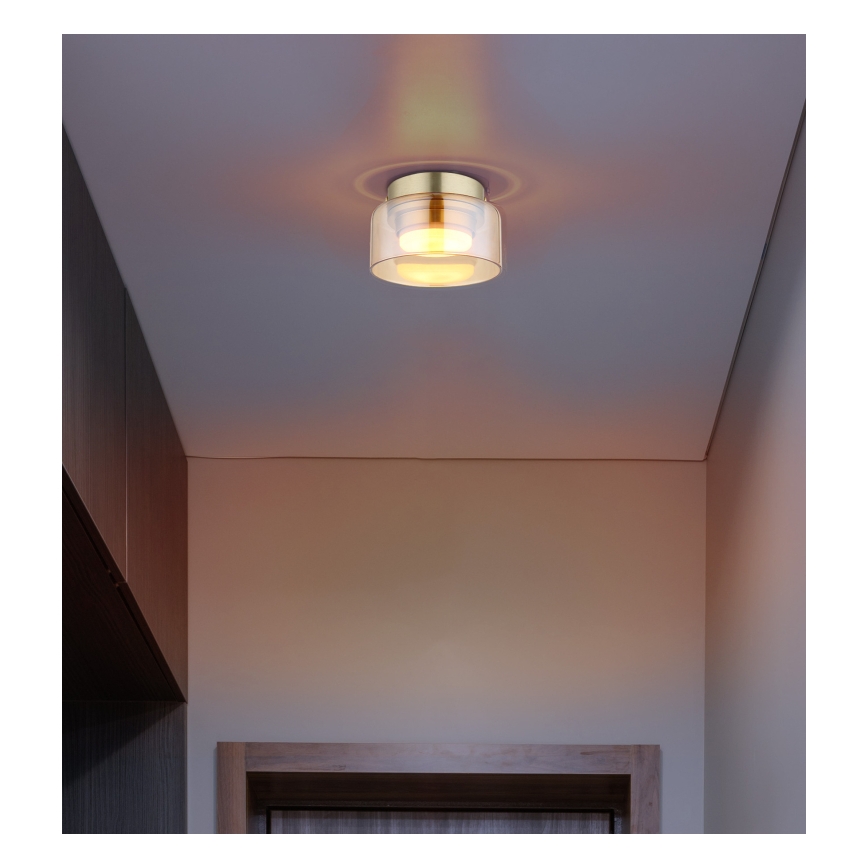 Globo - LED Stropna svjetiljka 1xGX53/6W/230V pr. 13 cm dimna/smeđa