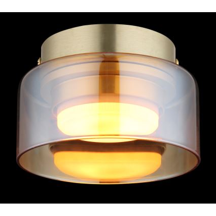 Globo - LED Stropna svjetiljka 1xGX53/6W/230V pr. 13 cm dimna/smeđa