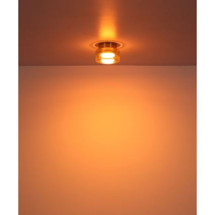Globo - LED Stropna svjetiljka 1xGX53/6W/230V pr. 13 cm dimna/smeđa