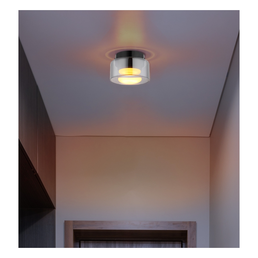 Globo - LED Stropna svjetiljka 1xGX53/6W/230V pr. 13 cm dimna/crna