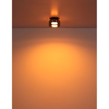 Globo - LED Stropna svjetiljka 1xGX53/6W/230V pr. 13 cm dimna/crna