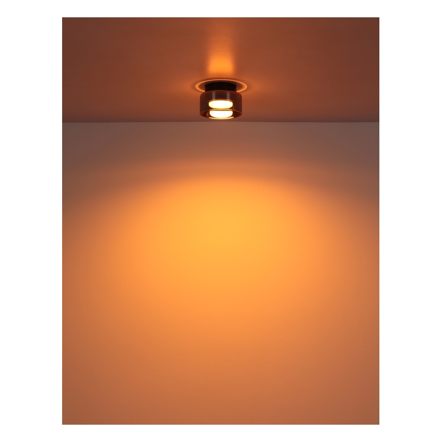 Globo - LED Stropna svjetiljka 1xGX53/6W/230V pr. 13 cm dimna/crna