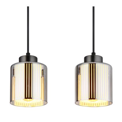Globo - Luster na sajli 4xE27/60W/230V sjajni krom