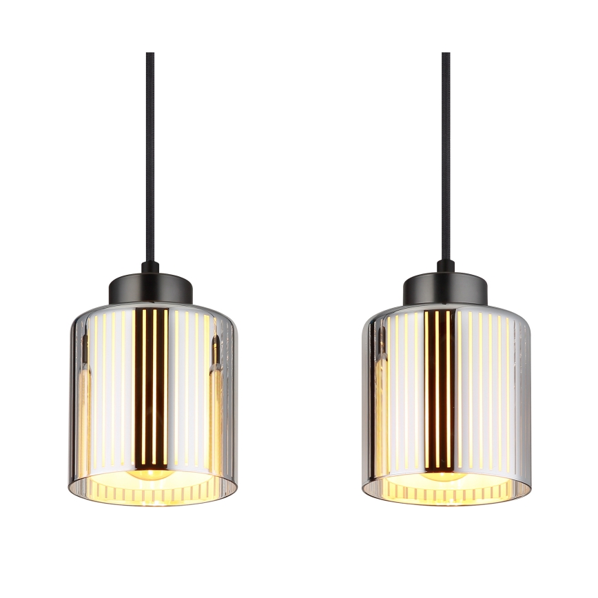 Globo - Luster na sajli 4xE27/60W/230V sjajni krom