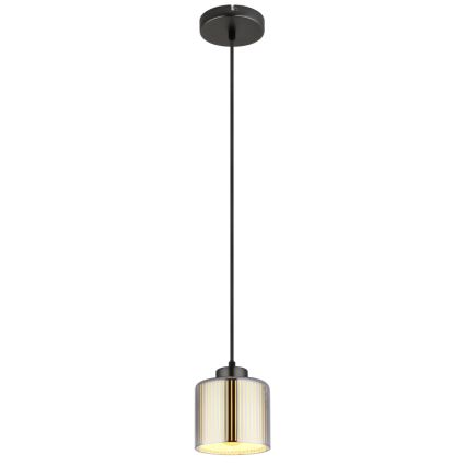 Globo - Luster na sajli 1xE27/60W/230V sjajni krom pr. 14 cm