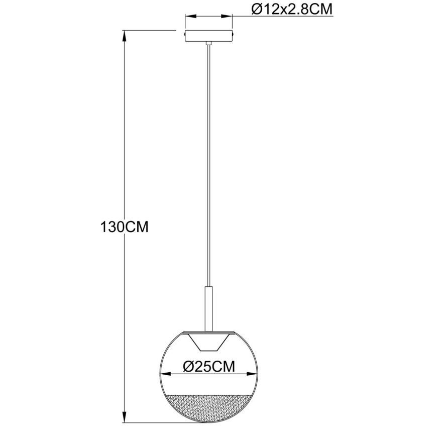 Globo - LED luster na sajli LED/8W/230V