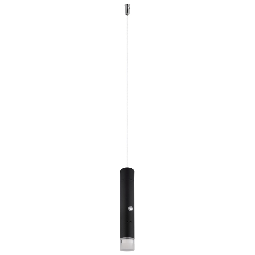 Globo - LED svjetiljka na dodir s prigušivanjem, punjiva 2u1 LED/2W/230/5V crna