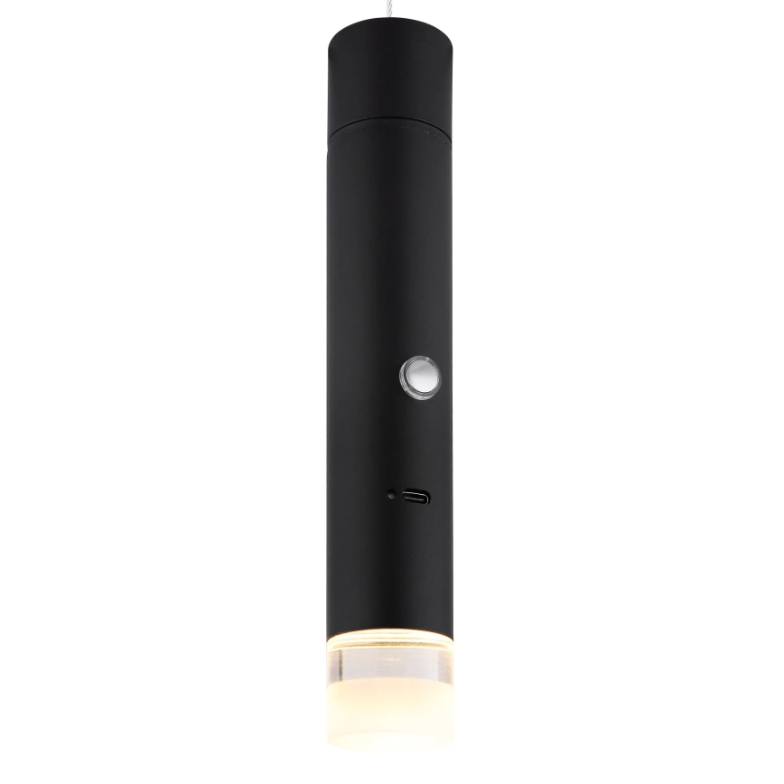 Globo - LED svjetiljka na dodir s prigušivanjem, punjiva 2u1 LED/2W/230/5V crna