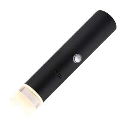 Globo - LED svjetiljka na dodir s prigušivanjem, punjiva 2u1 LED/2W/230/5V crna