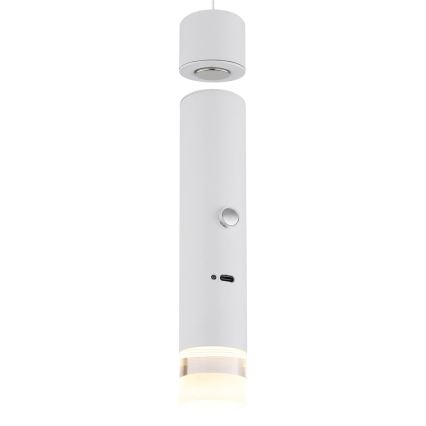 Globo - LED punjiva svjetiljka na dodir s prigušivanjem 2u1 LED/2W/230/5V bijela