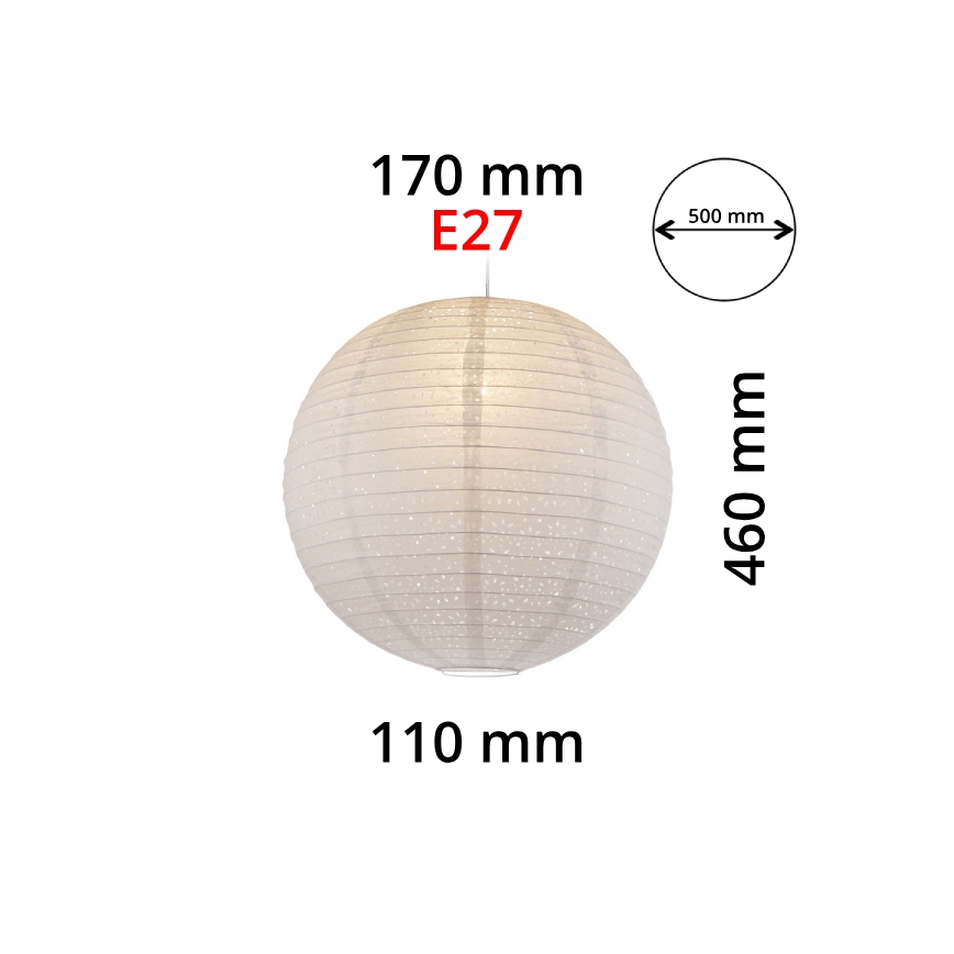 GLOBO 16911 - Sjenilo za luster VARYS E27 pr.50 cm