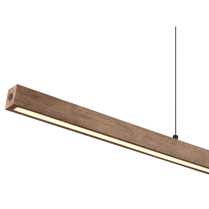 Globo - LED luster na sajli s dodirnim prigušivanjem LED/24W/230V + LED/3W 3000K smeđa