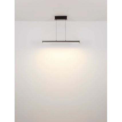 Globo - LED luster s dodirnim prigušivanjem na sajli LED/39W/230V 2700/4000/6000K siva