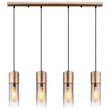 Globo - Luster na sajli 3xE27/25W/230V brončana