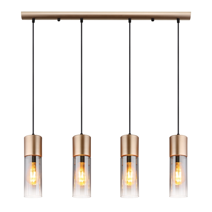 Globo - Luster na sajli 3xE27/25W/230V brončana