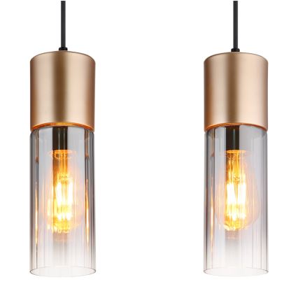 Globo - Luster na sajli 3xE27/25W/230V brončana