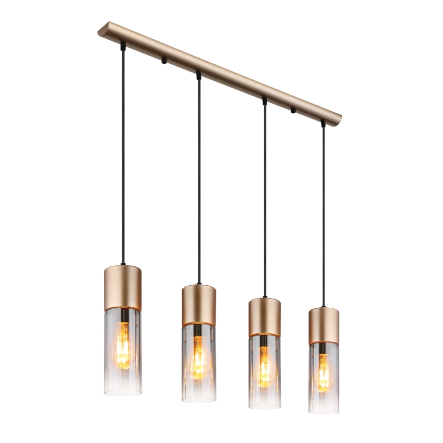 Globo - Luster na sajli 3xE27/25W/230V brončana